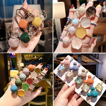 Korean Style Fresh Mori Girl's Hair Rope Hair Accessories Simple Hair Elastic Band Hot Selling Bracelet Two Hair Ropes Hair Ring Korean Style Fresh Mori Girl's Hair Rope Hair Accessories Simple Hair Elastic Band Hot Selling Bracelet Two Hair Ropes Hair Ring