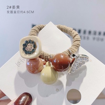 Korean Style Fresh Mori Girl's Hair Rope Hair Accessories Simple Hair Elastic Band Hot Selling Bracelet Two Hair Ropes Hair Ring Korean Style Fresh Mori Girl's Hair Rope Hair Accessories Simple Hair Elastic Band Hot Selling Bracelet Two Hair Ropes Hair Ring