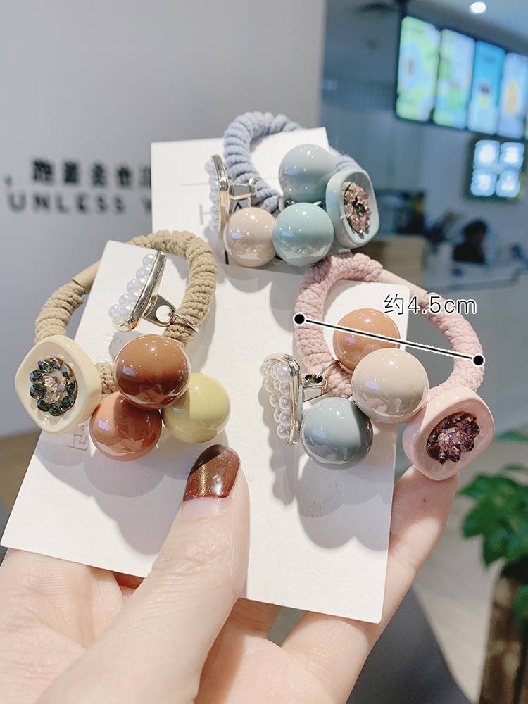 Korean Style Fresh Mori Girl's Hair Rope Hair Accessories Simple Hair Elastic Band Hot Selling Bracelet Two Hair Ropes Hair Ring Korean Style Fresh Mori Girl's Hair Rope Hair Accessories Simple Hair Elastic Band Hot Selling Bracelet Two Hair Ropes Hair Ring