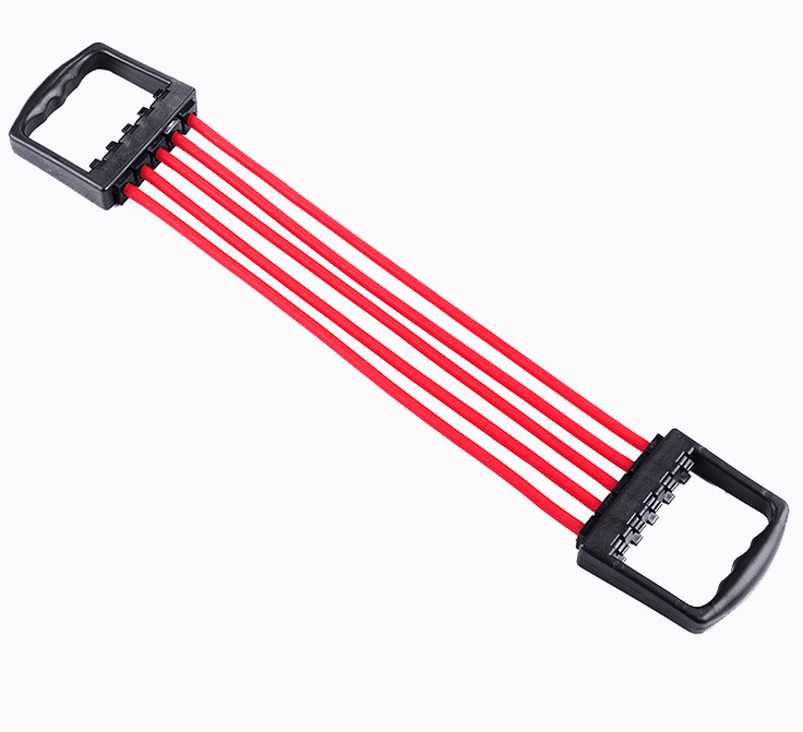Chest Expander Five Ropes Removable Chest Expander Pulling Rope Arm Training Adjustable Replacement Factory Direct Sales
