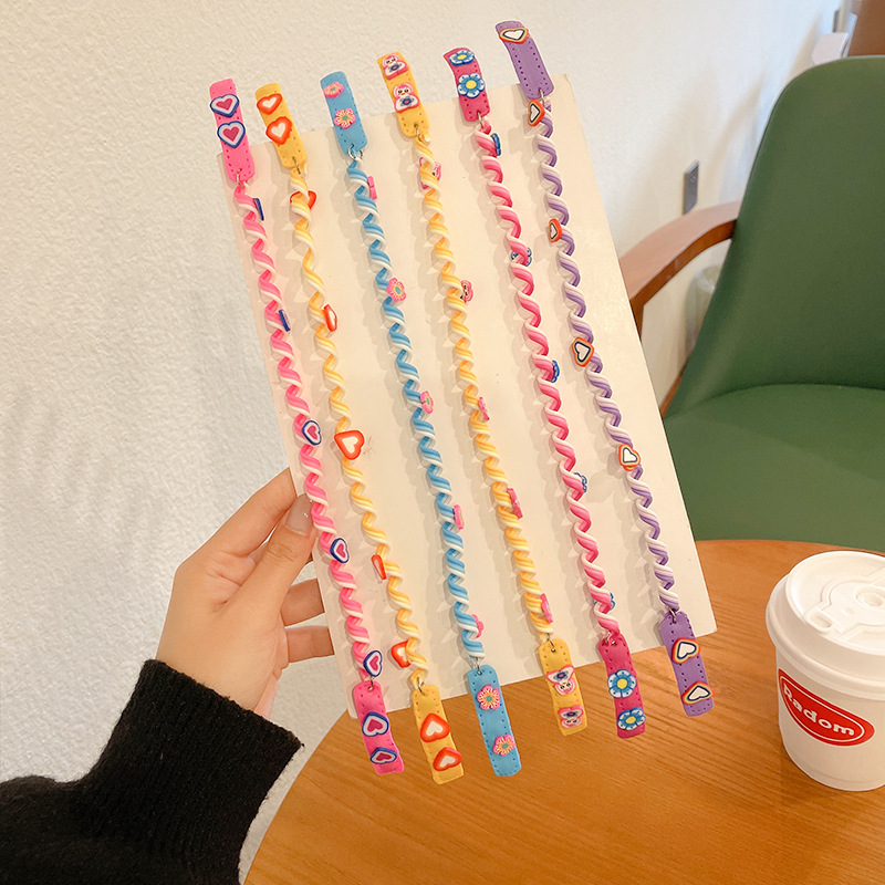 Children Hair Braiding Colorful Ropes Dirty Braid Artifact Ribbon Colorful Colorful Hair Accessories Ribbons Headdress Female Headband Dirty Braid Hair Rope