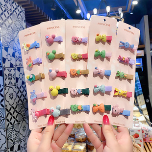 Korean Children's Flower 10 Hair Ropes Hair Rope Set Baby Hair Tie Small Rubber Band Hair Accessories Girl Princess Cartoon Korean Children's Flower 10 Hair Ropes Hair Rope Set Baby Hair Tie Small Rubber Band Hair Accessories Girl Princess Cartoon