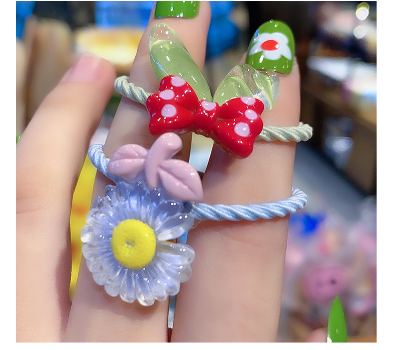 Korean Children's Flower 10 Hair Ropes Hair Rope Set Baby Hair Tie Small Rubber Band Hair Accessories Girl Princess Cartoon Korean Children's Flower 10 Hair Ropes Hair Rope Set Baby Hair Tie Small Rubber Band Hair Accessories Girl Princess Cartoon