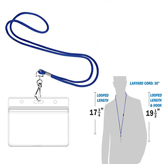 Work Lanyard Factory Brand Lanyard Strap Dacron Ropes Sling Supply Badge Card Lanyard Pp round Rope Sling