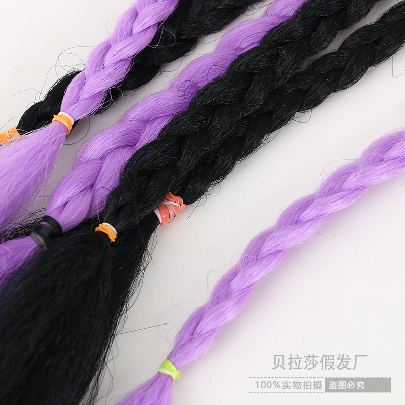Colorful Dirty Braid Hair Band Braid Hair Hair Accessories Colorful Colorful Ropes Dirty Braid Hair Rope Ribbon Headband Female Hair Ring Wholesale