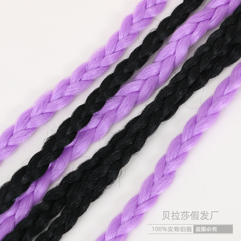 Colorful Dirty Braid Hair Band Braid Hair Hair Accessories Colorful Colorful Ropes Dirty Braid Hair Rope Ribbon Headband Female Hair Ring Wholesale