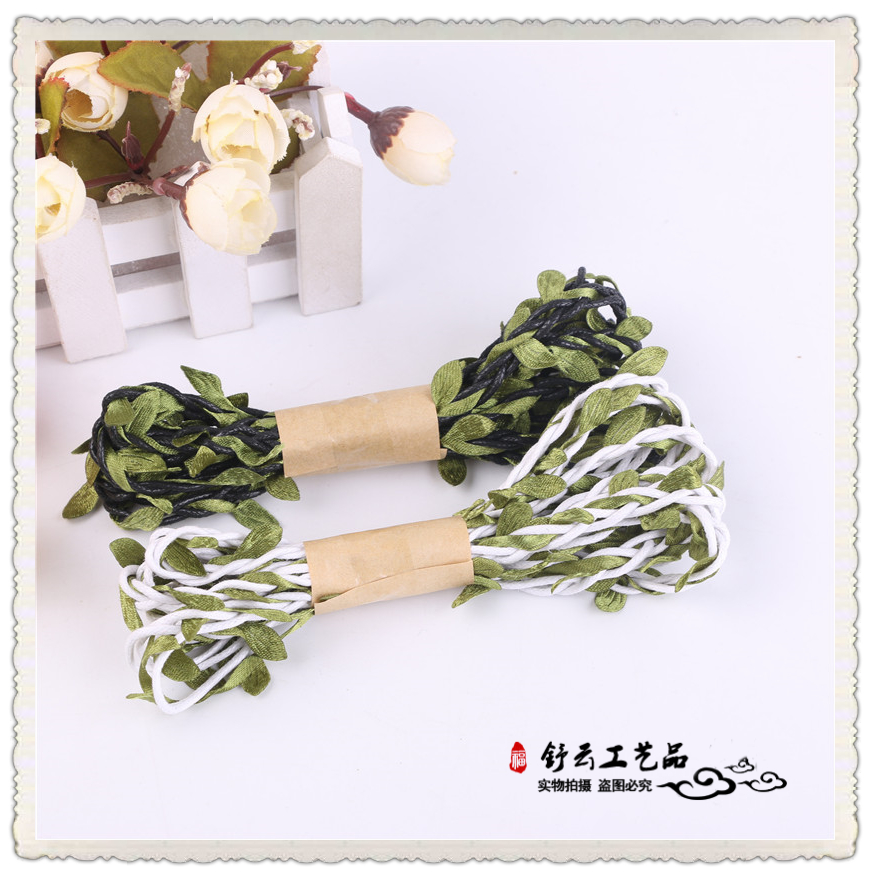 Colorful Woven Handmade Leaves Primary Hemp Wax Rope Cloth Colorful Leaves Colorful Ropes