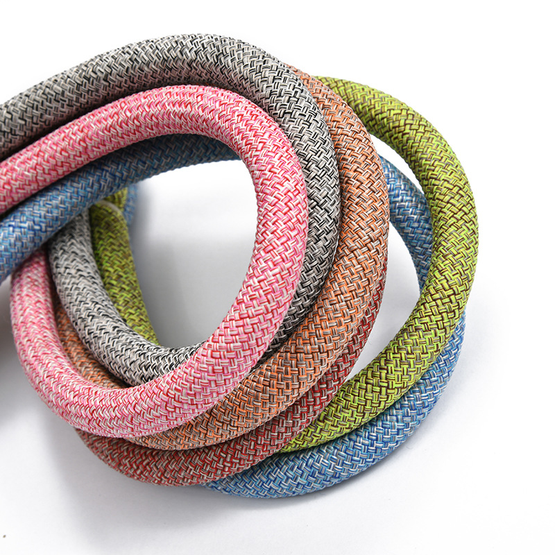 Supply All Kinds of Patterns Polyester Rope Hemp Haha round Rope Pet Leash Dacron Ropes Thickness Color Can Be Customized