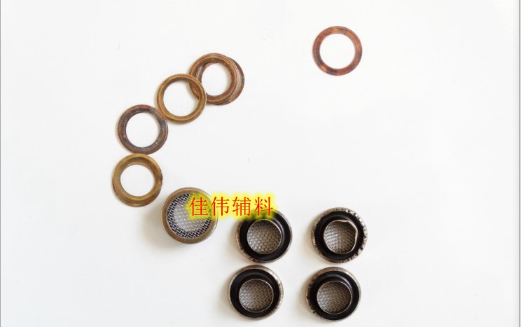 Breathable Mesh Eyelet Button Pure Copper Eyelet Button Perforated Eyelet Buckle Bronze Ventilation Cover Mesh round Mesh Buckle