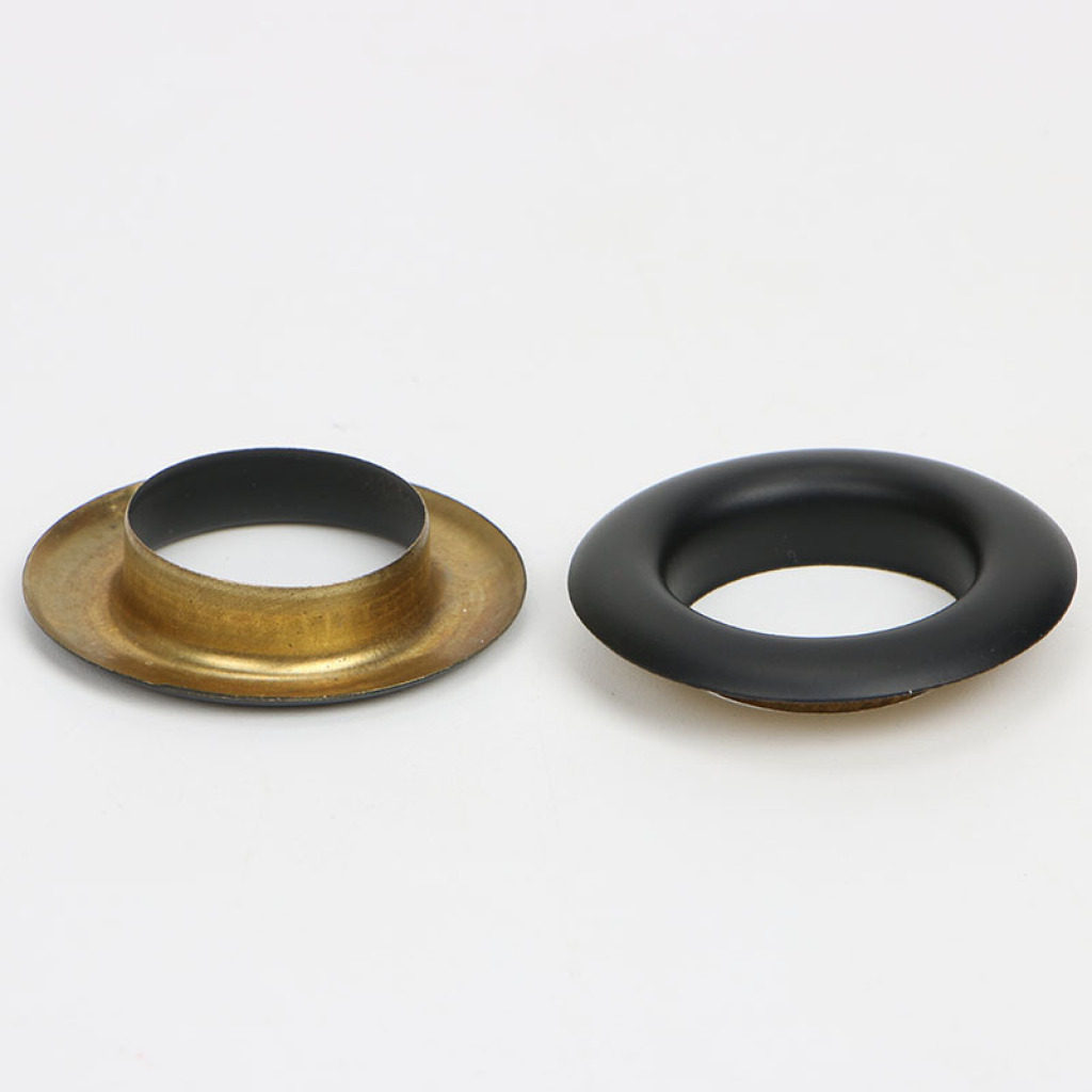 Spray Paint Matte Black Brass Eyelets Eyelet Button Handbag Clothes Shoes Tag Eyelet Hollow Rivet