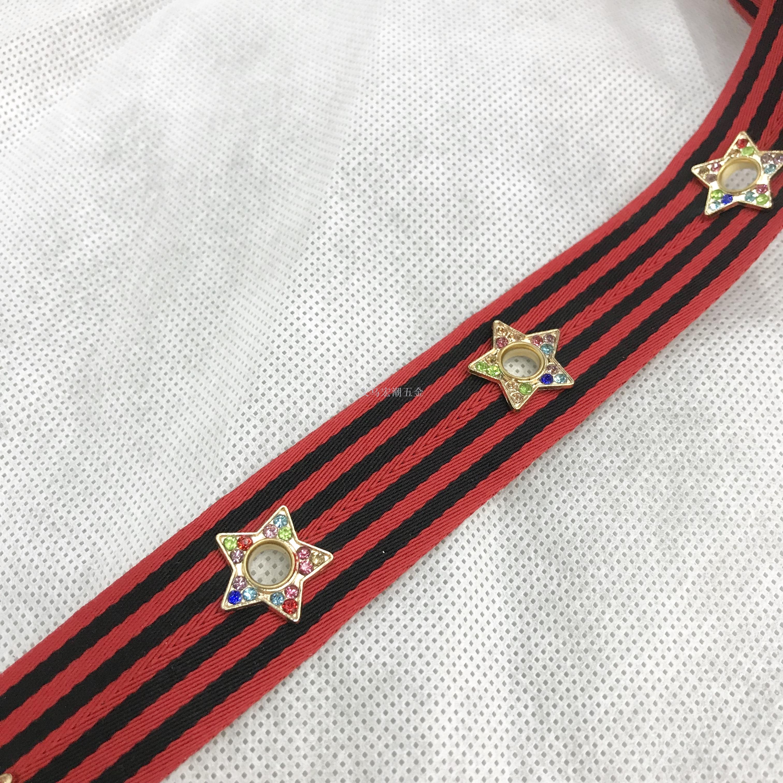 Eyelet ribbon riveted ribbon garment accessories accessories cap scarf lace