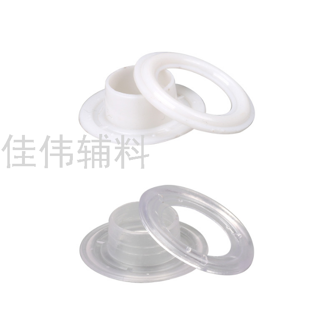 Plastic Pc Buckle Eyelet Button White Transparent Black Hollow Rivet Phoenix Eye Buckle Shoe Box Breathable Hole Ring Buckle