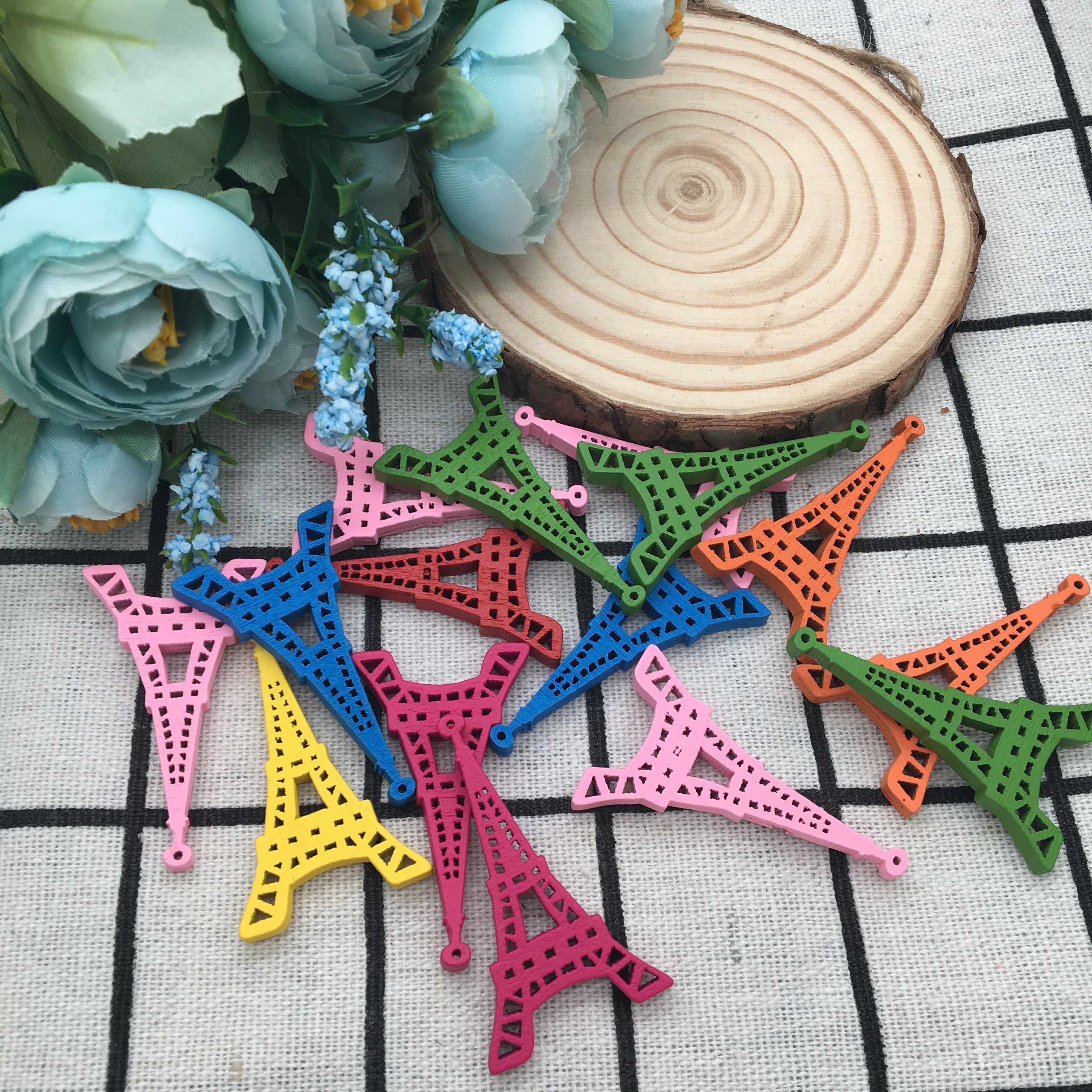 Colorful eyelet Eiffel Tower DIY children's accessories