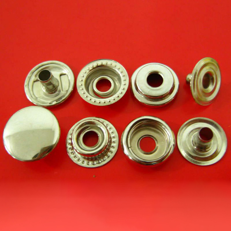Factory Direct Supply Iron Snap Fastener Clothing Accessories down Jacket round Button Metal Eyelet Button Custom Batch