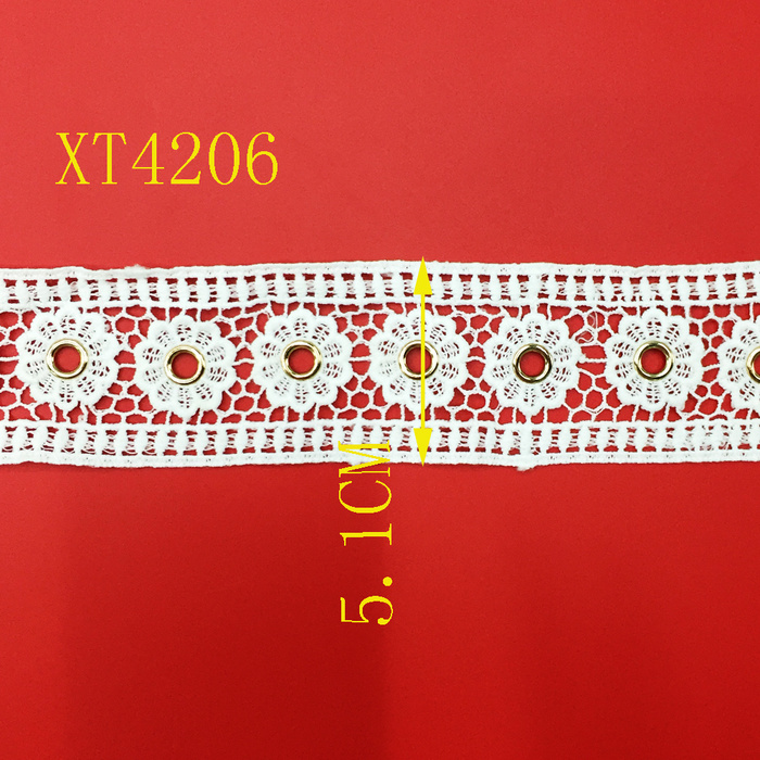 The copper 400 eyelet lace accessories barcode milk silk water soluble embroidery