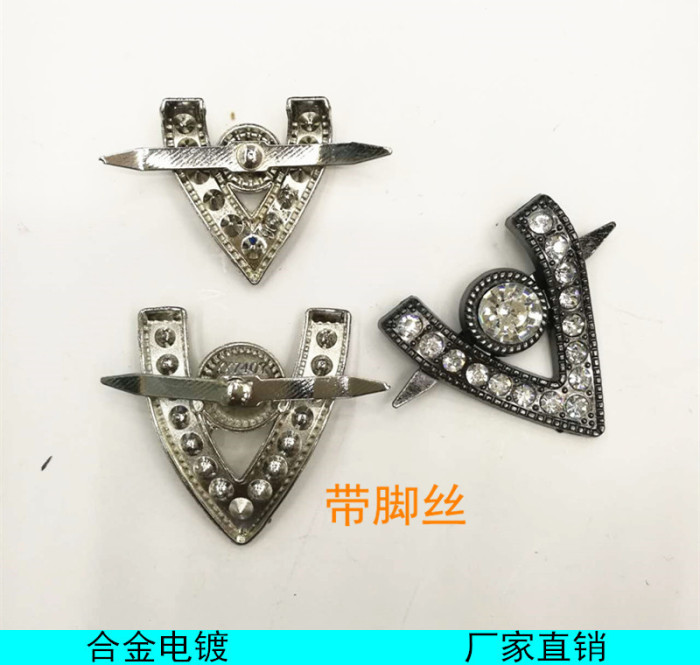 Alloy plating decorative metal buckle belt buckle silk foot bag buckle factory direct