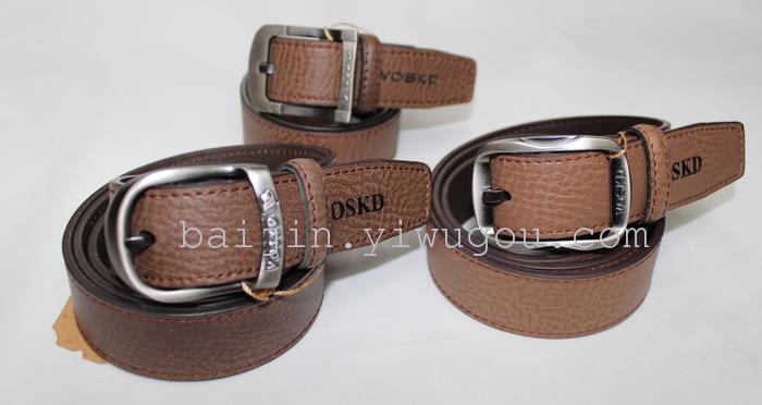 Fu shi - inch three - drop braille pin leather belt buckle classic leather belt wholesale Fu shi - inch three - drop braille pin leather belt buckle classic leather belt wholesale