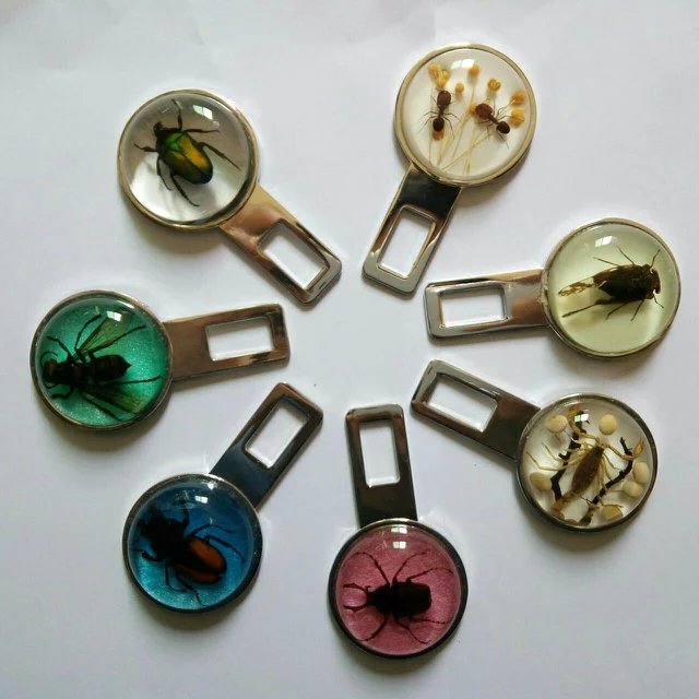 Specimen crystal safety belt buckle