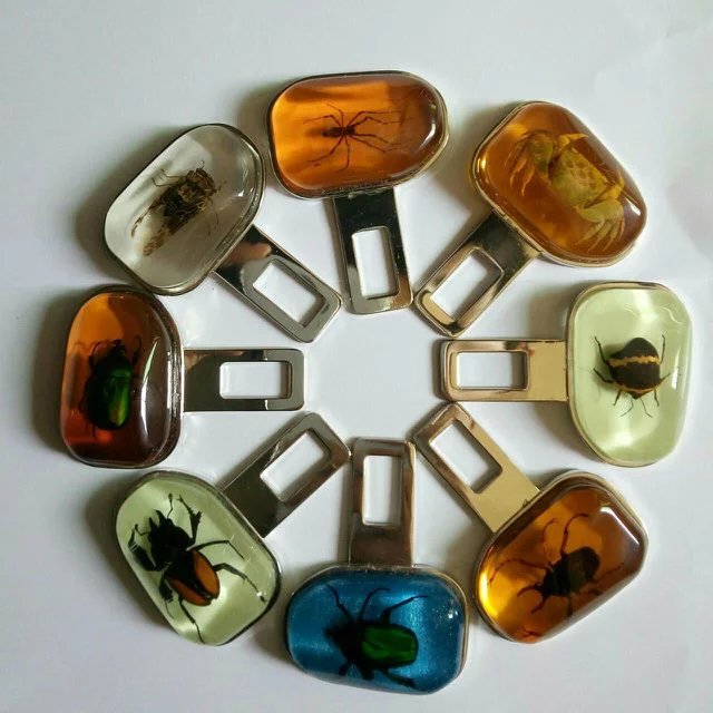 Specimen crystal safety belt buckle