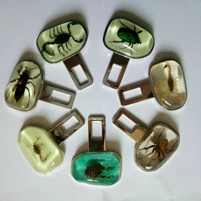 Specimen crystal safety belt buckle
