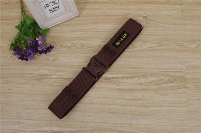 Men's monochrome fashion clothing ribbon leisure belt buckle design