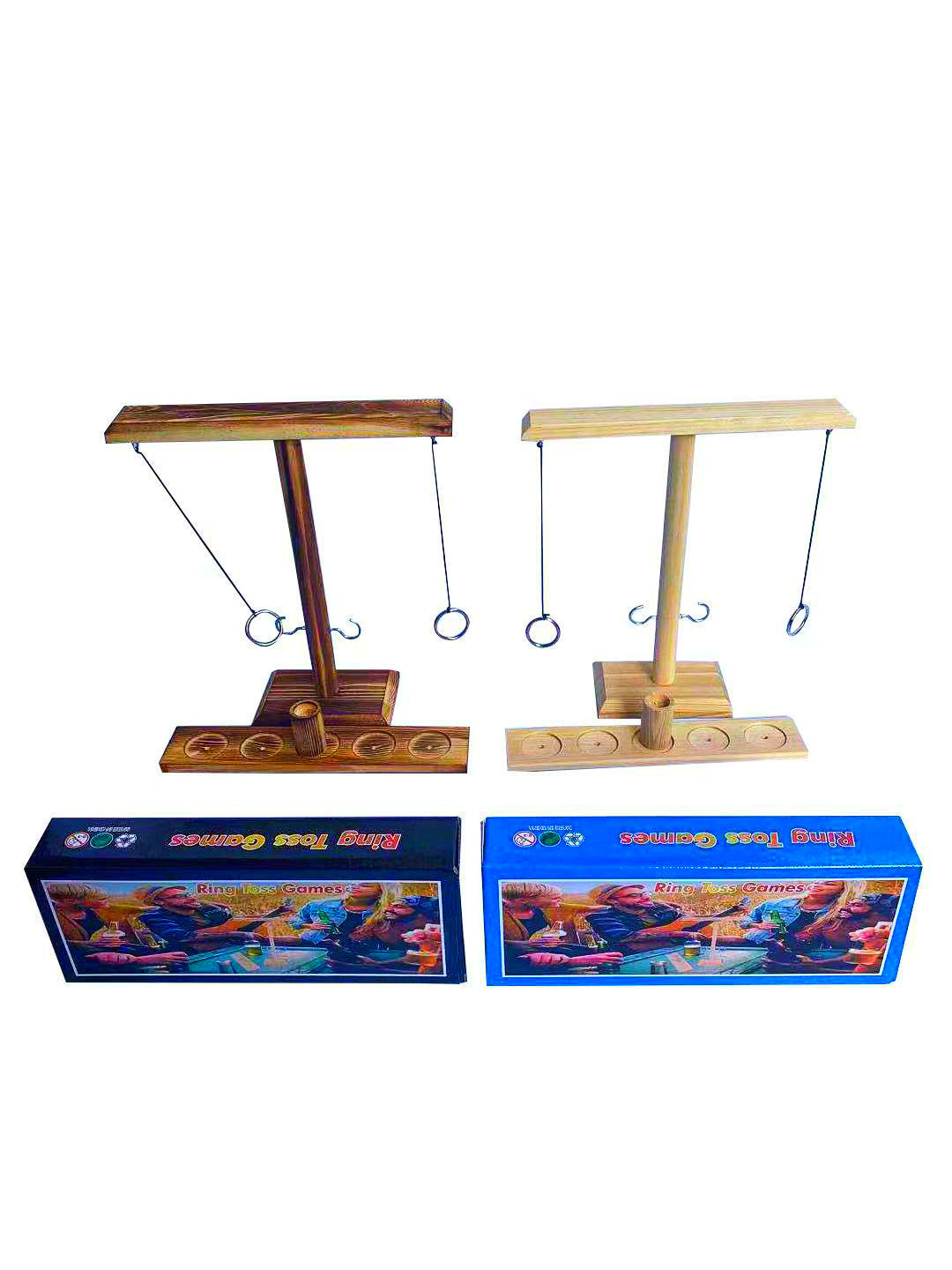 Adult Interactive Bar Desktop Shooting Throwing Ring Hook Toy Wooden Hanging Ring Throwing Game Throwing Music Direct Supply