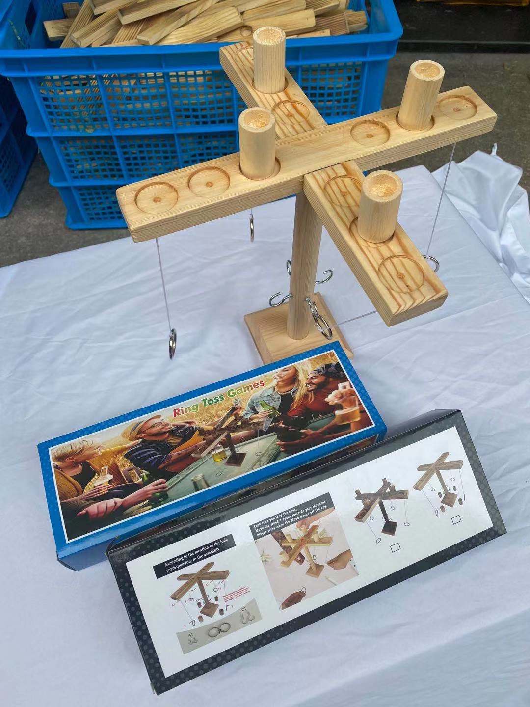 Adult Interactive Bar Desktop Shooting Throwing Ring Hook Toy Wooden Hanging Ring Throwing Game Throwing Music Direct Supply