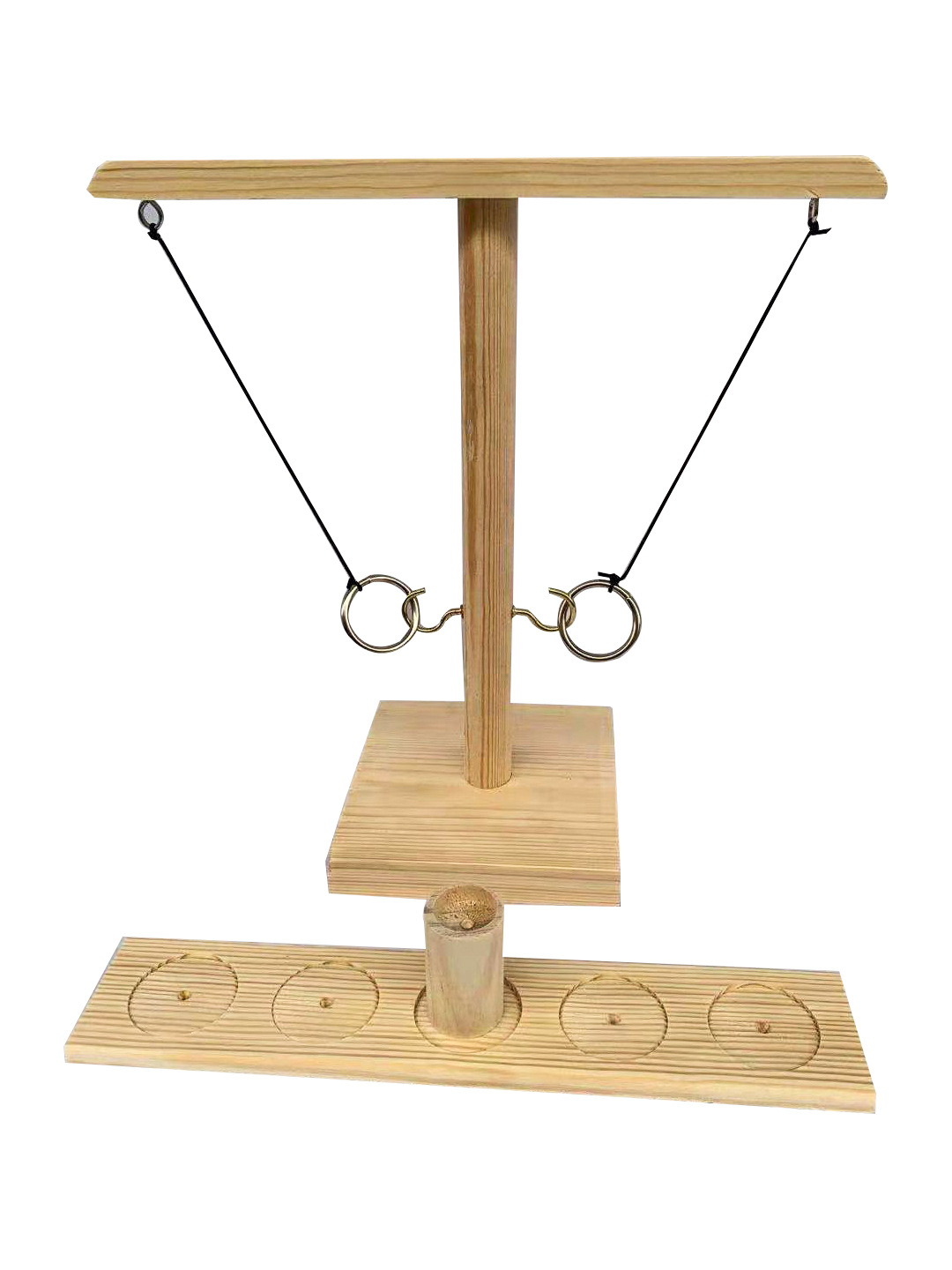 Adult Interactive Bar Desktop Shooting Throwing Ring Hook Toy Wooden Hanging Ring Throwing Game Throwing Music Direct Supply