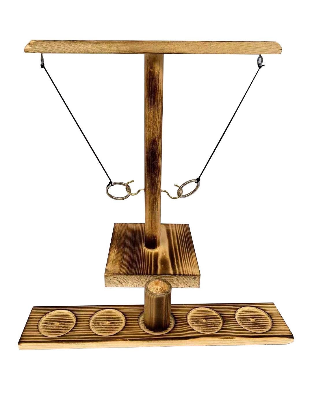 Adult Interactive Bar Desktop Shooting Throwing Ring Hook Toy Wooden Hanging Ring Throwing Game Throwing Music Direct Supply