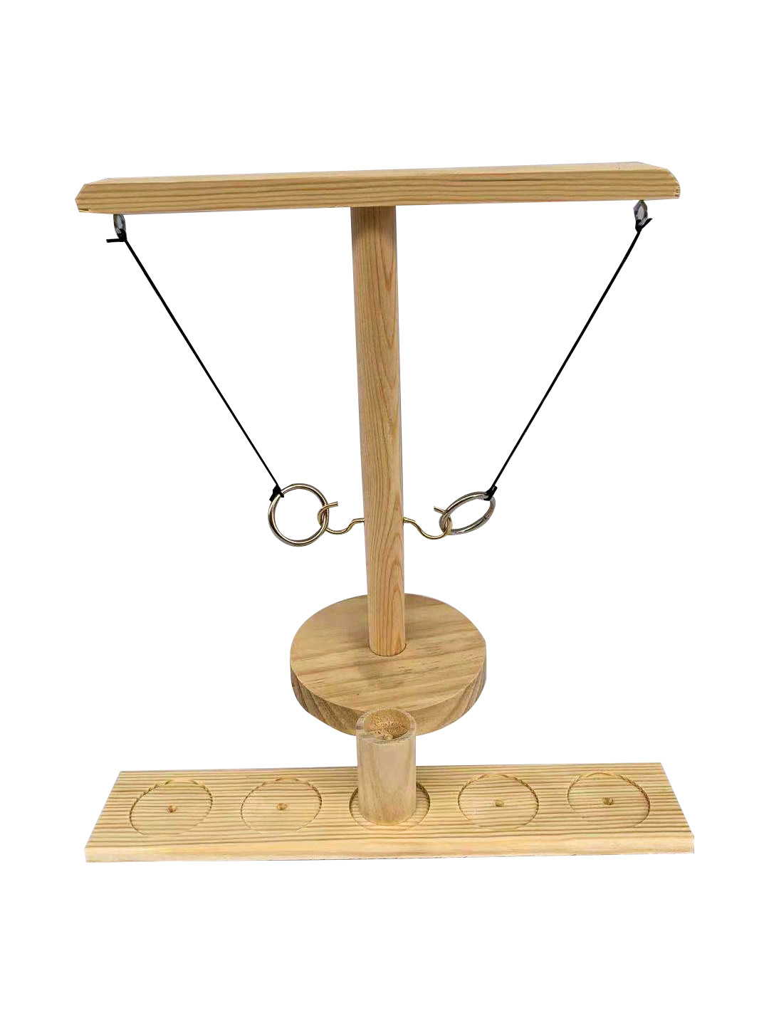 Adult Interactive Bar Desktop Shooting Throwing Ring Hook Toy Wooden Hanging Ring Throwing Game Throwing Music Direct Supply