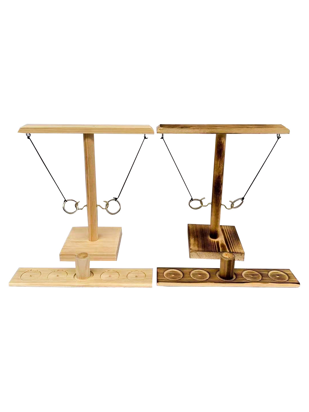 Adult Interactive Bar Desktop Shooting Throwing Ring Hook Toy Wooden Hanging Ring Throwing Game Throwing Music Direct Supply