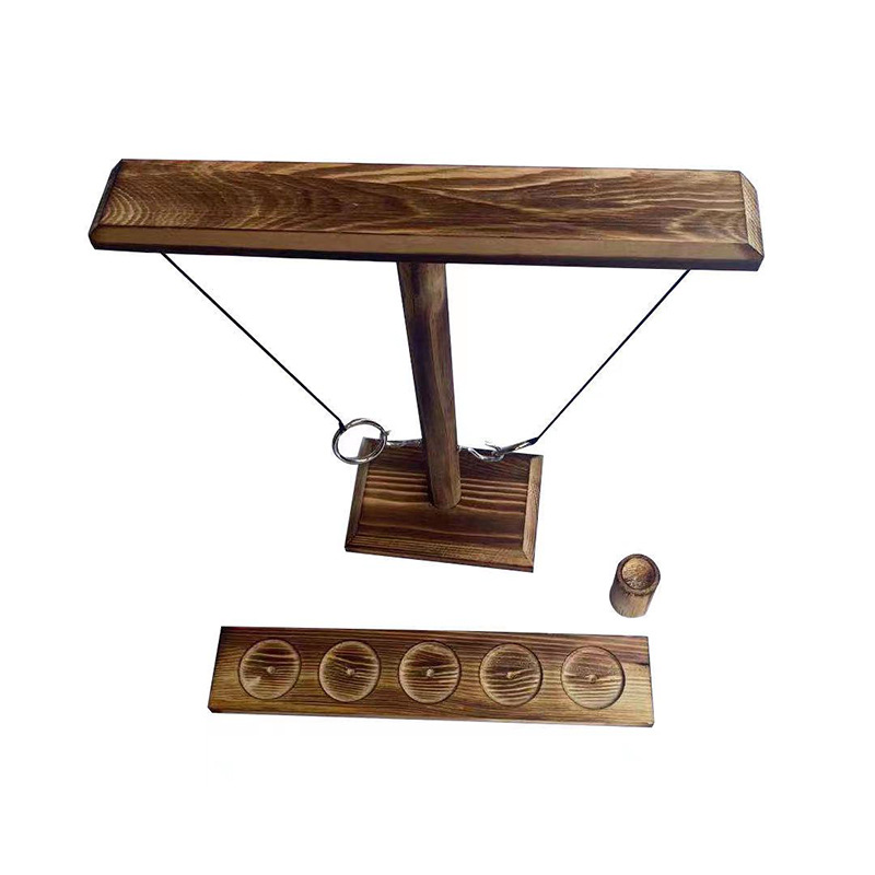 Adult Interactive Bar Desktop Shooting Throwing Ring Hook Toy Wooden Hanging Ring Throwing Game Throwing Music Direct Supply