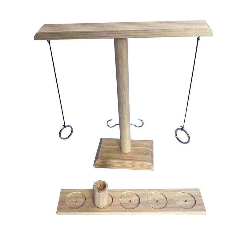 Adult Interactive Bar Desktop Shooting Throwing Ring Hook Toy Wooden Hanging Ring Throwing Game Throwing Music Direct Supply
