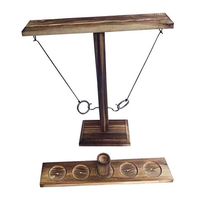 Adult Interactive Bar Desktop Shooting Throwing Ring Hook Toy Wooden Hanging Ring Throwing Game Throwing Music Direct Supply