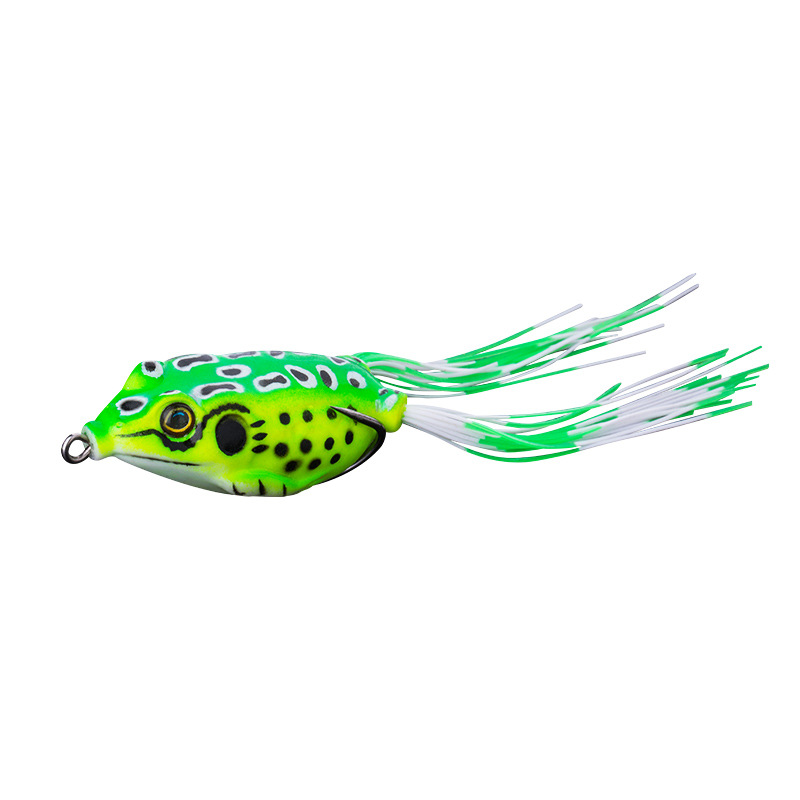 Factory Wholesale Bionic Thunder Frog Egg Frog Black Set High Carbon Steel Double Hook Lure Lure Soft Bait