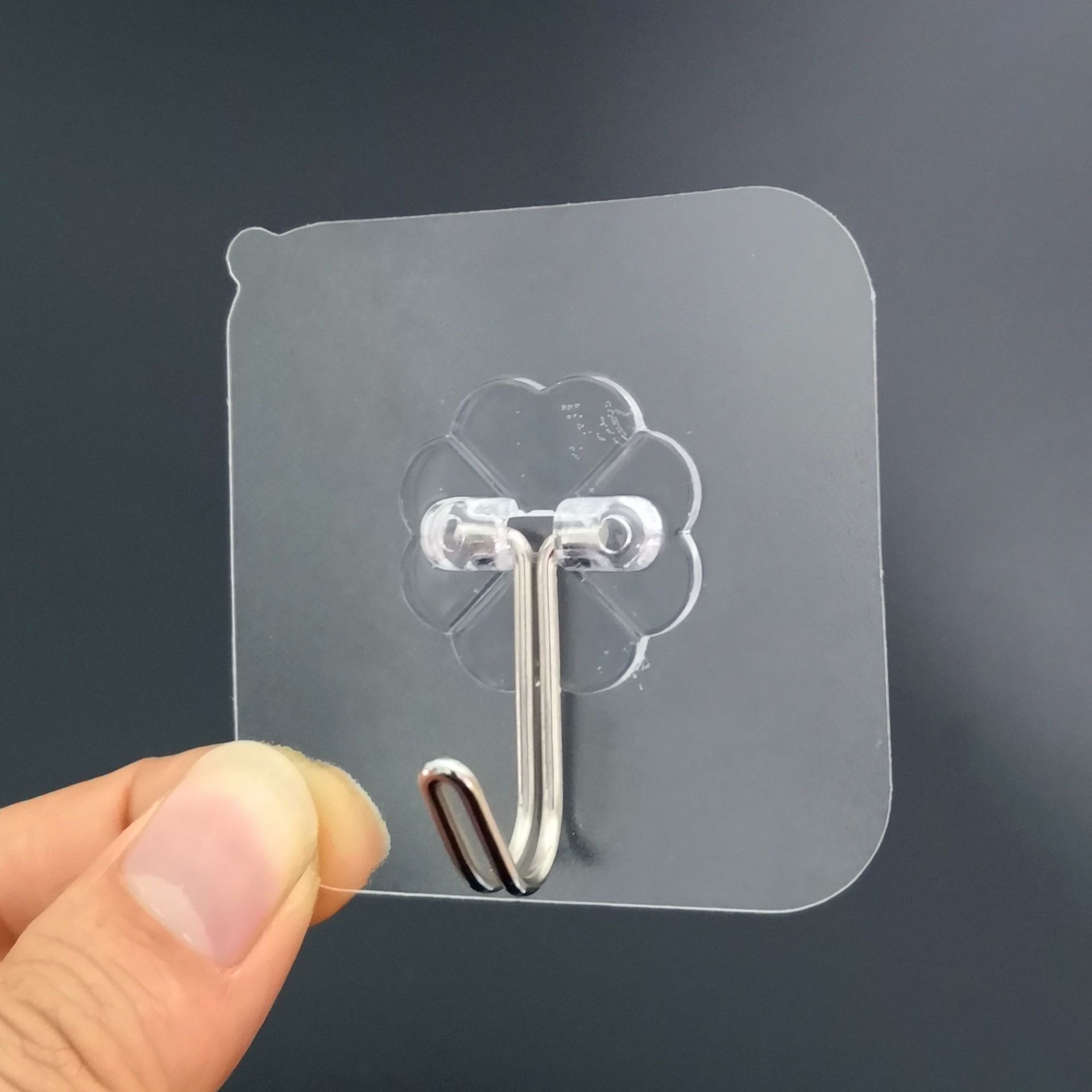 hook without trace hook Magic Gluing nail free bathroom kitchen strong clothes and hat sticky hook manufacturers