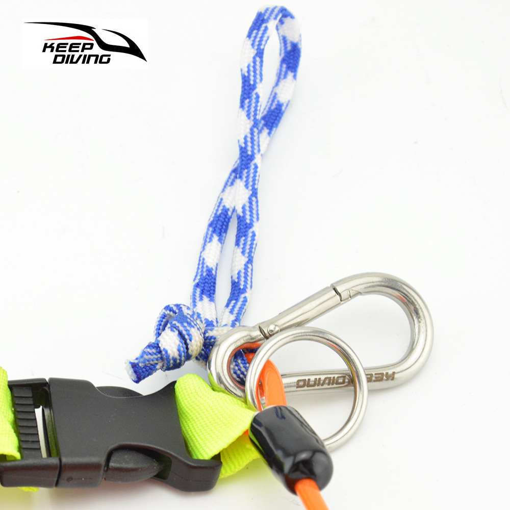 Diving Accessories Stainless Steel Spring Rope Telescopic Rope Diving Camera Lanyard Hook Anti-Separation Rope SSA-FDS21