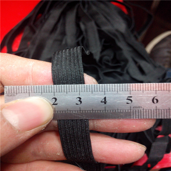 Huacheng stock 1.2 cm black and white thin hook elastics Huacheng stock 1.2 cm black and white thin hook elastics