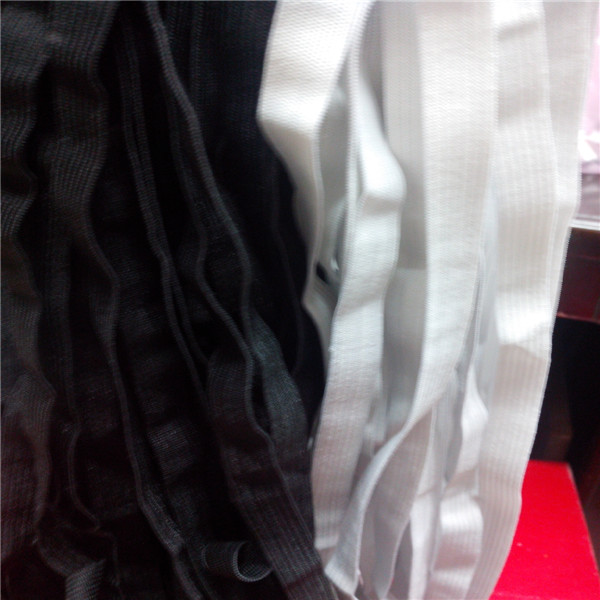 Huacheng stock 1.2 cm black and white thin hook elastics Huacheng stock 1.2 cm black and white thin hook elastics