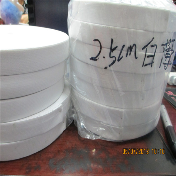 Huacheng stock 1.2 cm black and white thin hook elastics Huacheng stock 1.2 cm black and white thin hook elastics