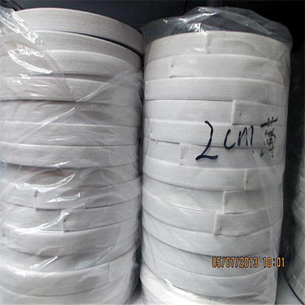 Huacheng stock 1.2 cm black and white thin hook elastics Huacheng stock 1.2 cm black and white thin hook elastics