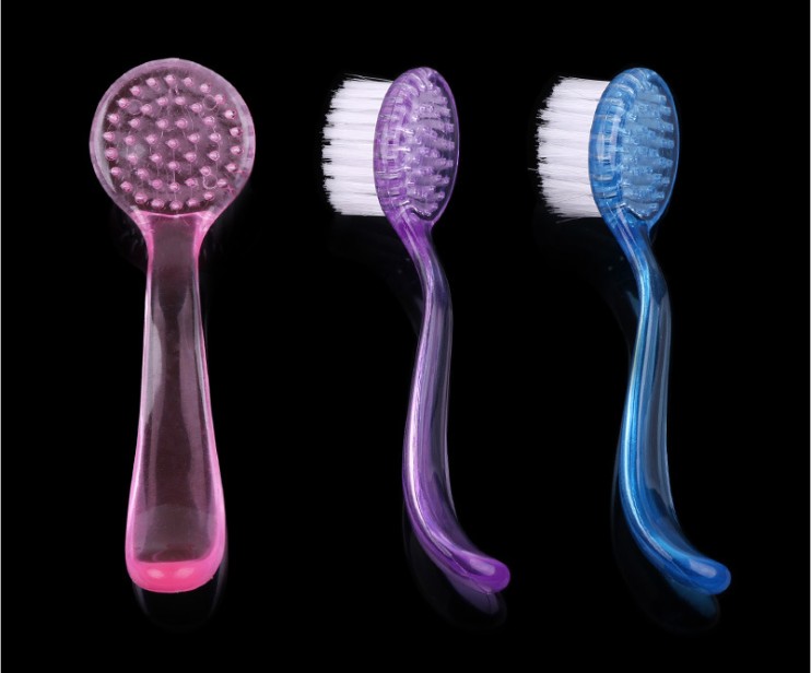Nail round head with cap Nail brush Nail handle dust cleaning brush tool Nail brush wholesale