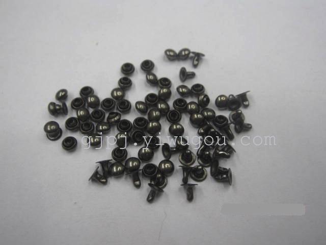 Professional supplies all kinds of percussion nail gas eye metal 3*3 mushroom rivet 3#-18# mushroom cap nail Professional supplies all kinds of percussion nail gas eye metal 3*3 mushroom rivet 3#-18# mushroom cap nail