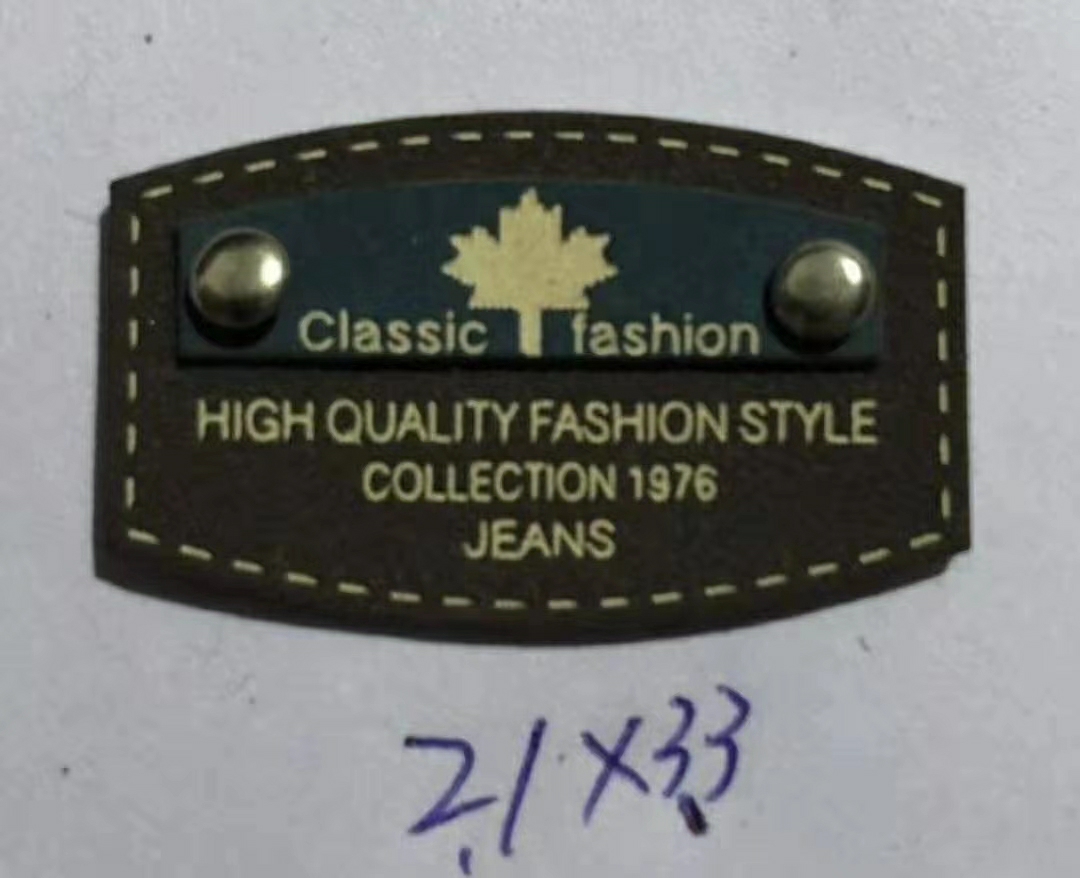 New Trademark Leather Tag Hat Clothing Accessories Ornament Accessories Cap Nail Label