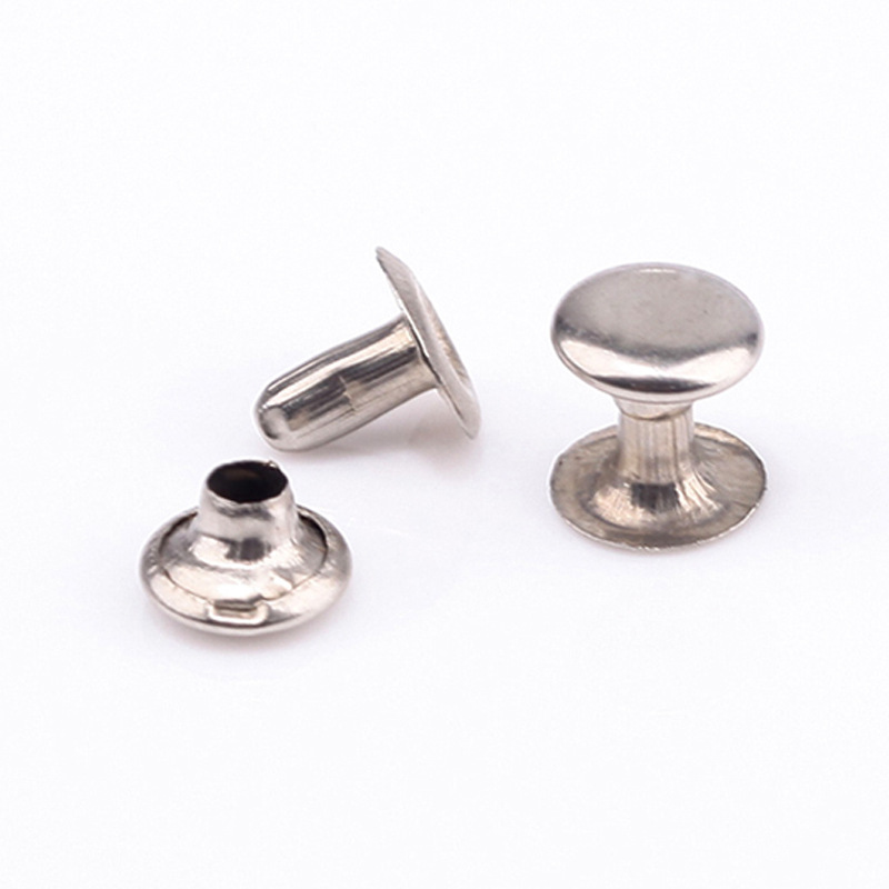 Factory Wholesale Metal Rivet Clothing Culottes Leather Hat Bag Rivet Luggage Accessories Double-Sided round Cap Nail