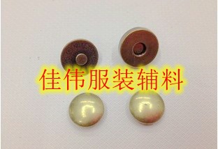 Double-Sided Rivet Magnetic Buckle Double-Sided Cap Nail Magnetic Snap 1.4/1.8cm Factory Supply