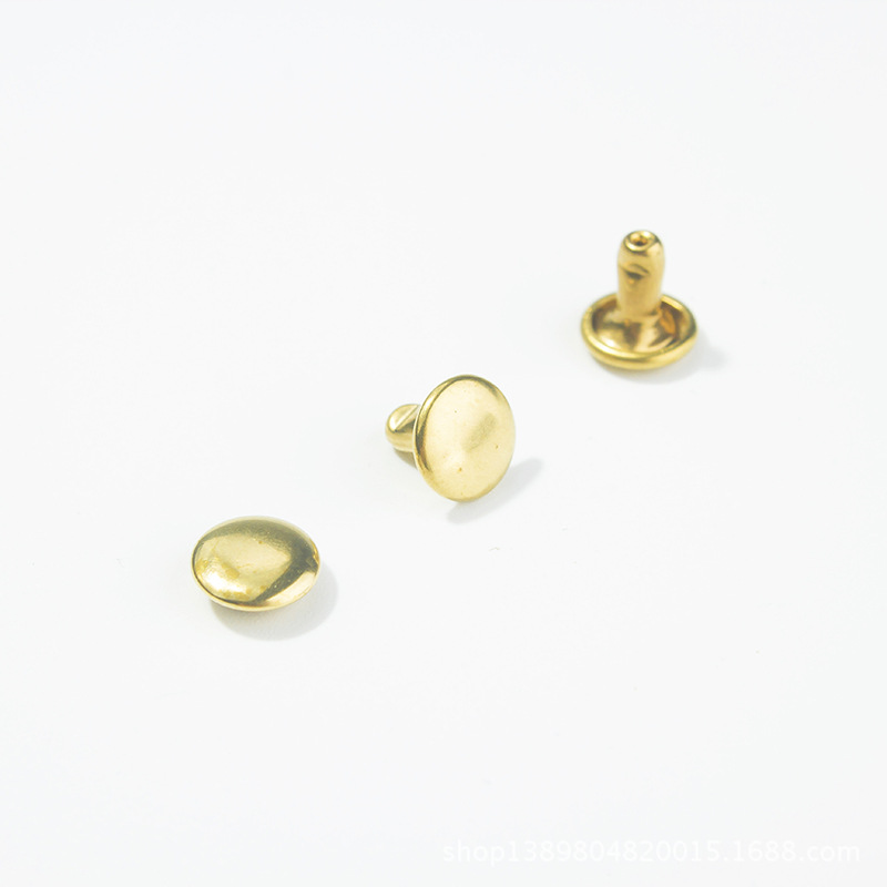 Double-Sided Rivet Pure Copper Handmade Rivet DIY Wallet Key Case Belt Accessories Cap Nail Button Clothing Rivet Button