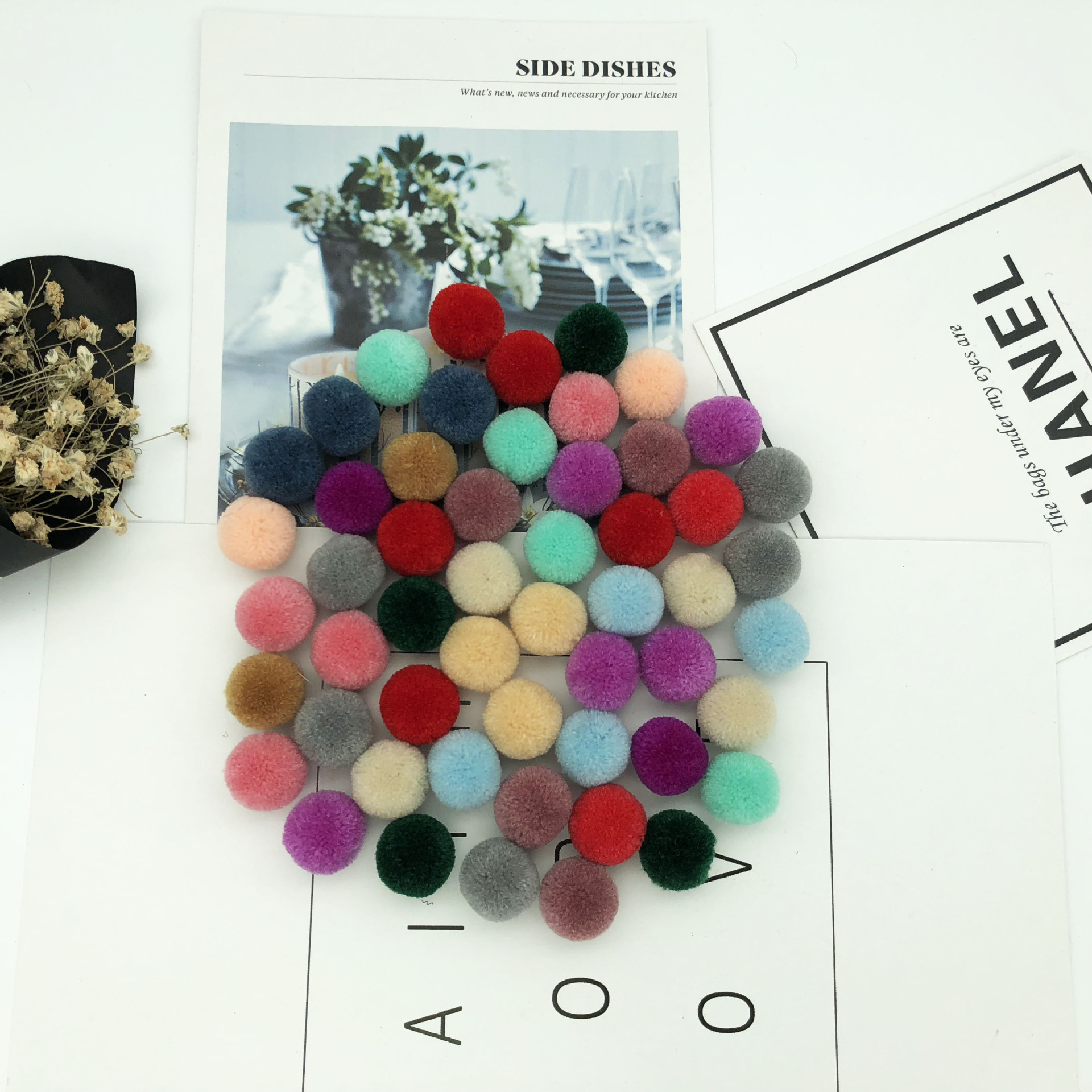 Wholesale color nylon machine repair ball ball high elastic polyester silk wool ball clothing toys diy ball ball