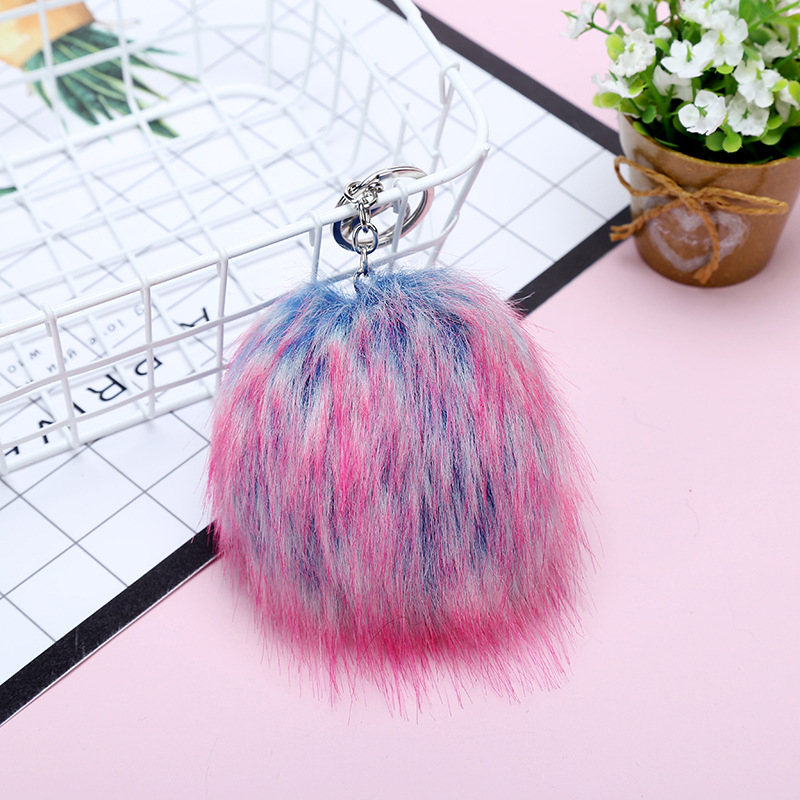 Imitation raccoon hair package pendant can be customized wool ball hat accessories plush ball hair ball pendant