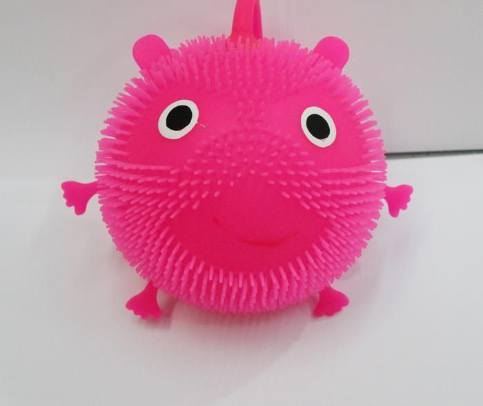 The new wool ball TPR smile flash luminous toy flash toy factory direct The new wool ball TPR smile flash luminous toy flash toy factory direct